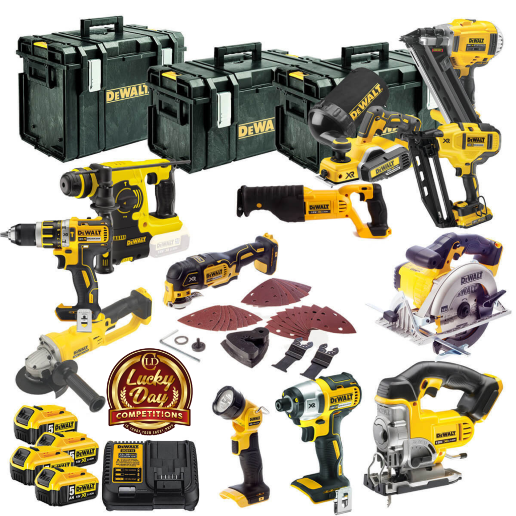 Win This Lucky Day Dewalt 12 Piece Kit | Lucky Day