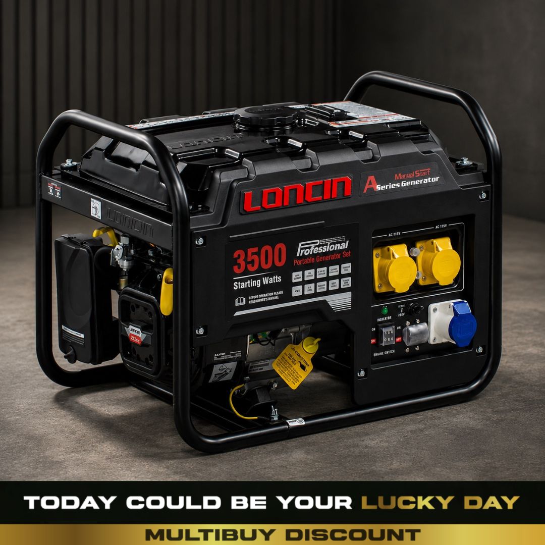 Loncin LC3500 A Petrol Generator #4 (Auto Draw)