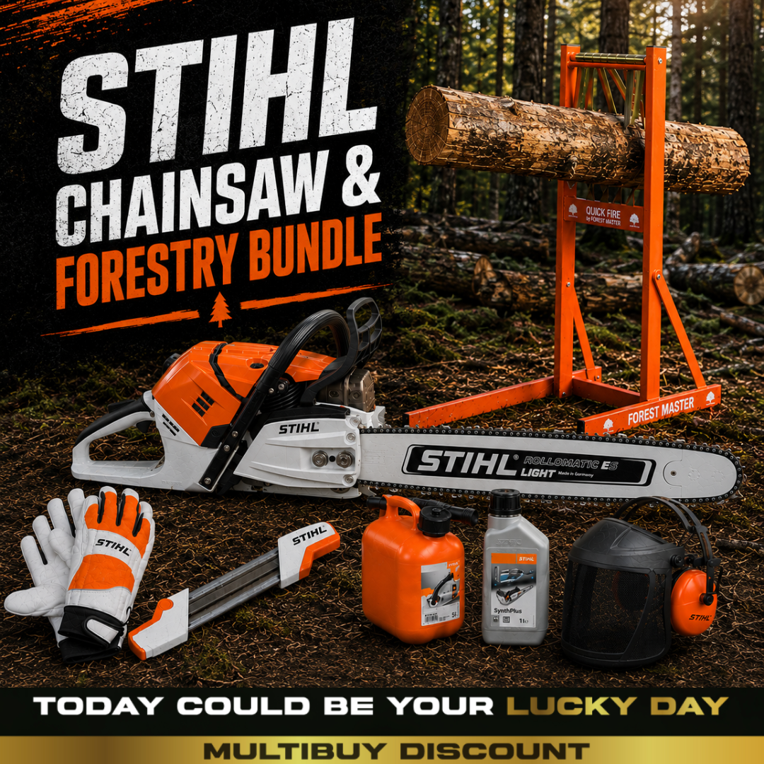 STIHL MS 500i Chainsaw & Forestry Bundle #3 (Auto Draw)