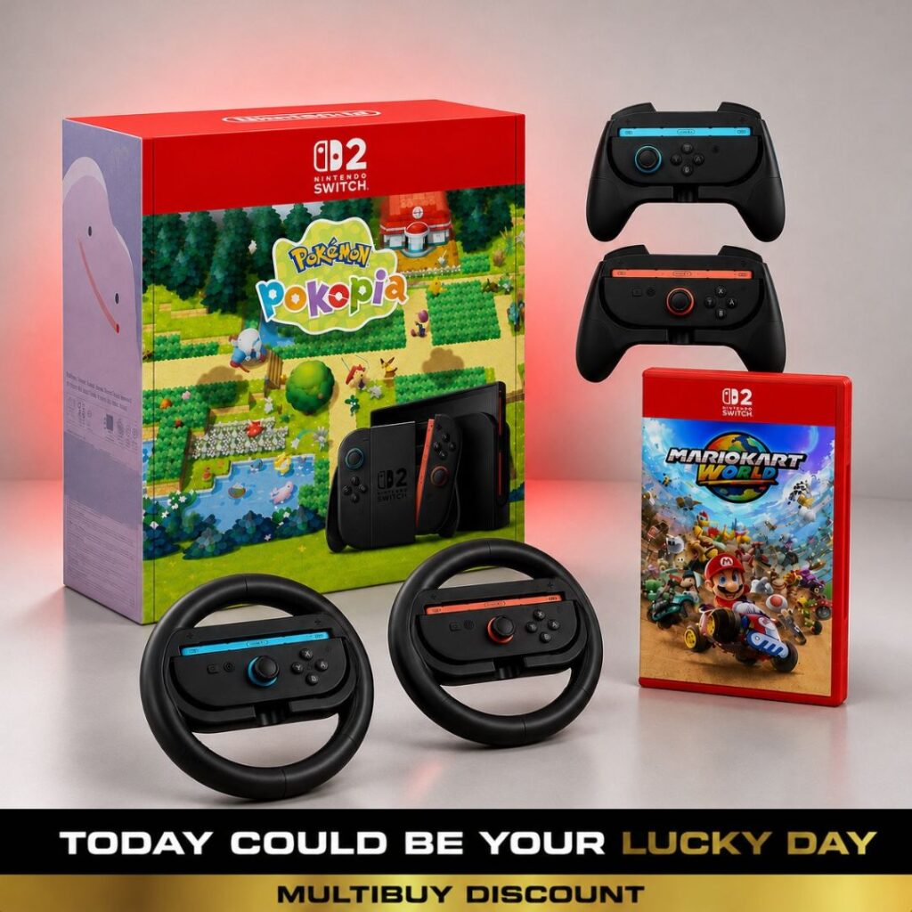 NINTENDO Switch 2 Bundle with Joy-Con Racing Wheels #2 (Auto Draw)