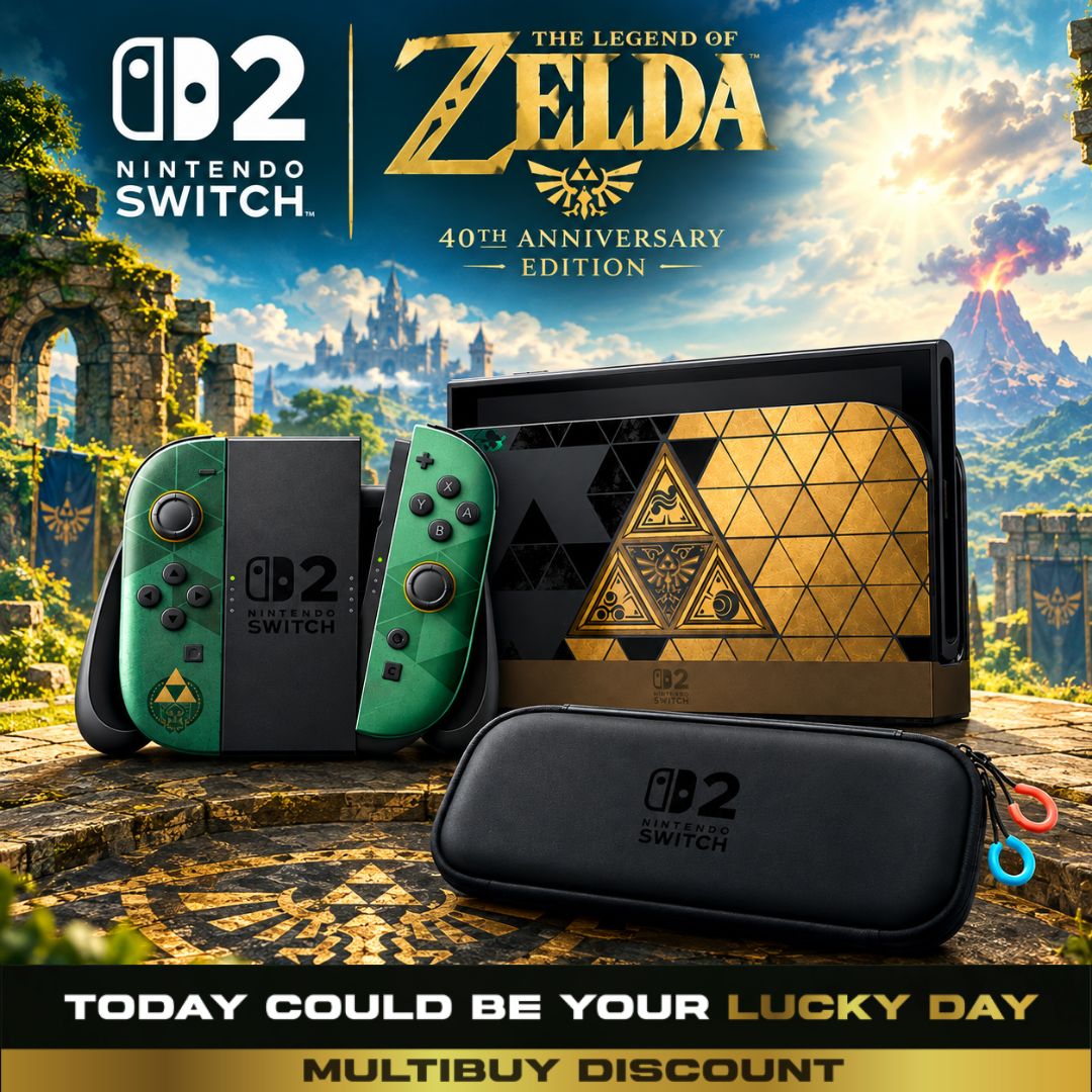 Nintendo Switch 2 The Legend of Zelda 40th Anniversary Edition Bundle